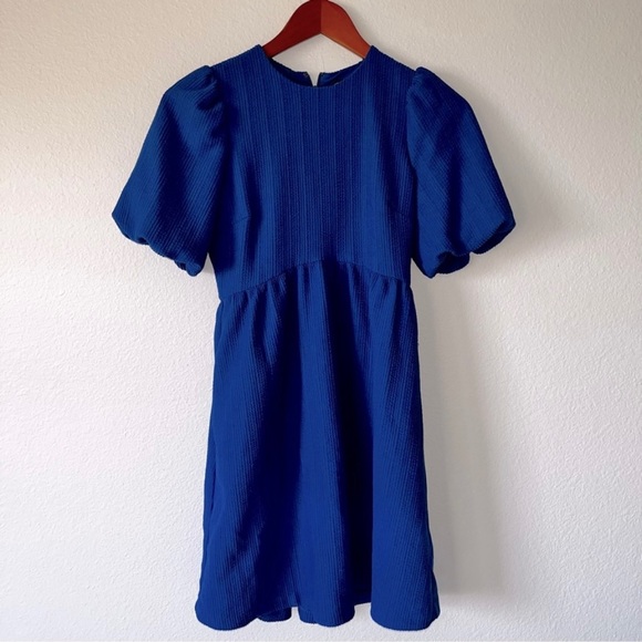 Maggy London Royal Blue Babydoll Dress in Size 2 - Picture 3 of 4
